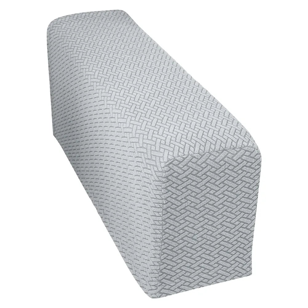 couvre main bleu marine tissé motifs géométriques moderne fixations washable chaise canapé protection meuble