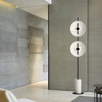 lampe sol marbre blanc noir moderne 11w 15w led 2700k 6000k vde