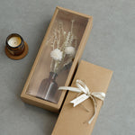 vase moderne fleurs séchées pivoine beige anniversaire mariage décoration intérieure festive baby shower