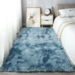 tapis moderne doux uni polyester lavable main machine antidérapant shaggy chambre sofa living room