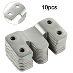 clips fixation acier inoxydable moderne lisses argentés utilisation multiple taille