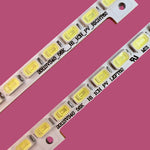 bande led blanc moderne 62 diodes 110 240v adaptateur 3v 2w aluminium 440mm tv