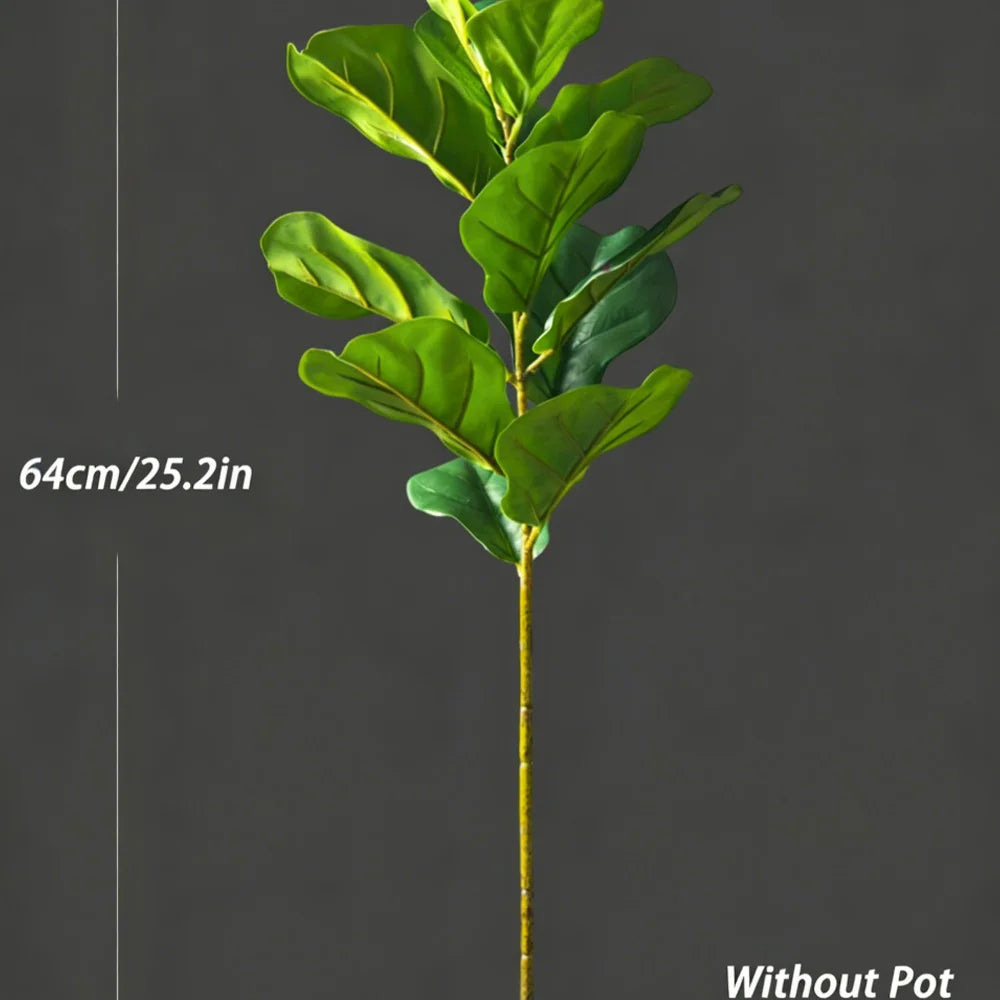 arbre artificiel ficus vert feuilles plastique décoration intérieure pot céramique tropical
