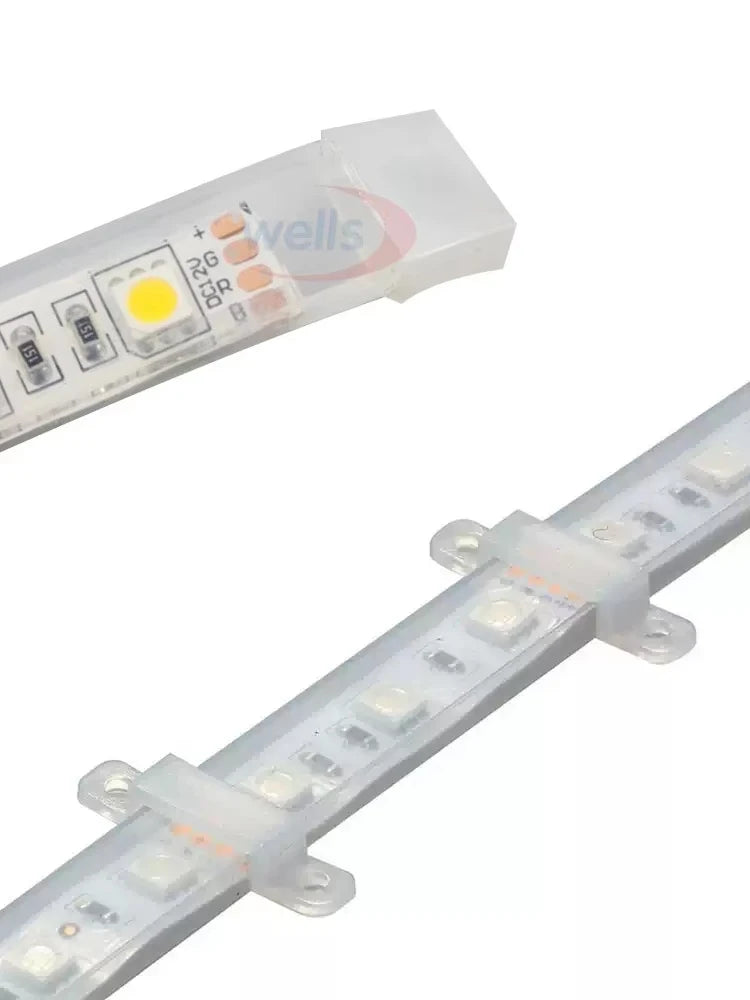 clips fixation rubans led transparent 8mm 10mm 12mm clips pcb led bandes lumière