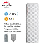 matelas camping blanc marron texturé double valve isolation thermique 20°C tpu nylon moderne