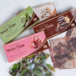 autocollants imprimés chocolats fruits classiques vert blanc rose marron opaques artisanat bricolage