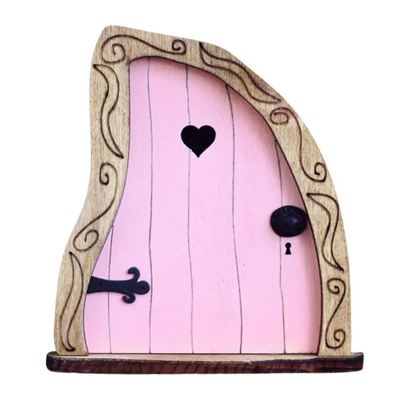 porte miniature artisanale résine couleurs rose bleu rouge motifs floraux trèfle celtique décoratif extérieur