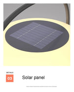 lampe solaire rechargeable extérieure ip55 led moderne blanc doréextérieur alliage abs tringles