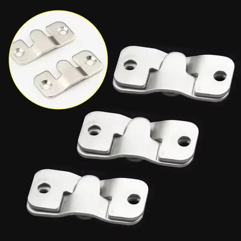 supports muraux argentés modernes tableaux miroirs acier inoxydable utilisation multiple 35mm 19mm