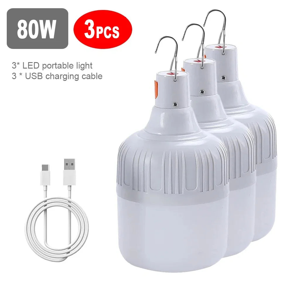 lampe led urgence rechargeable batterie lithium crochets métalliques éclairage extérieur moderne vertical ribs blanc