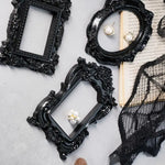cadres photo noir baroque motifs floraux vintage gothique ornements décoration murale DIY accessoires photographie