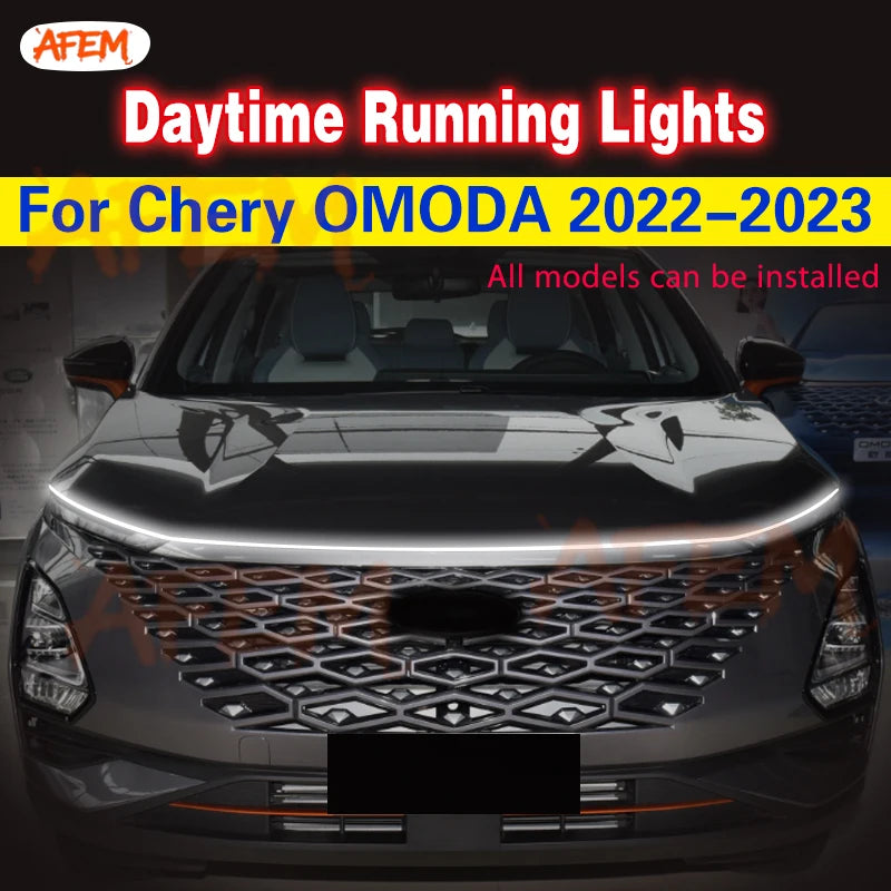 feux jour led voiture moderne blanc noir transparent technologie ligne lumineuse continue