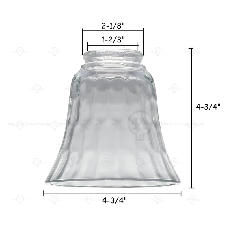 abat jour verre transparent relief floral classique plafonnier luminaire opacité traditionnel fixations invisibles