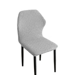 housses chaise moderne motif ondulé gris clair 100 polyester élastique