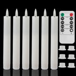 décoration intérieure moderne bougies led sans flamme blanc opaques télécommande pièces base plate