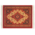 tapis sol persan motif floral classique franges décoration intérieur maison
