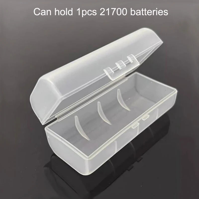 boîtes rangement piles rechargeables transparentes clips protection pratique fonctionnelle