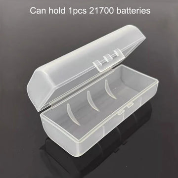 boîtes rangement piles rechargeables transparentes clips protection pratique fonctionnelle