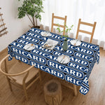 nappe table bleu marine logo ricard moderne imperméable résistance taches 66x183cm