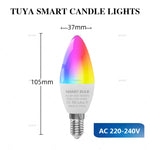 ampoule led multicolore effet arc ciel base e14 e27 moderne blanc rouge vert bleu