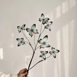 décoration intérieure branche artificielle papillons bleu violet branches naturelles maison mariage anniversaire