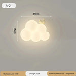 appliques murales decoratives lumiere led nuages animaux blanc moderne chambre enfants