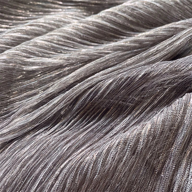 ruban plissé brillant polyester moderne élégant bleu gris rose violet blanc