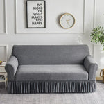 housse canapé jacquard polyestère vert gris moderne antidérapante extensible machine automne hiver