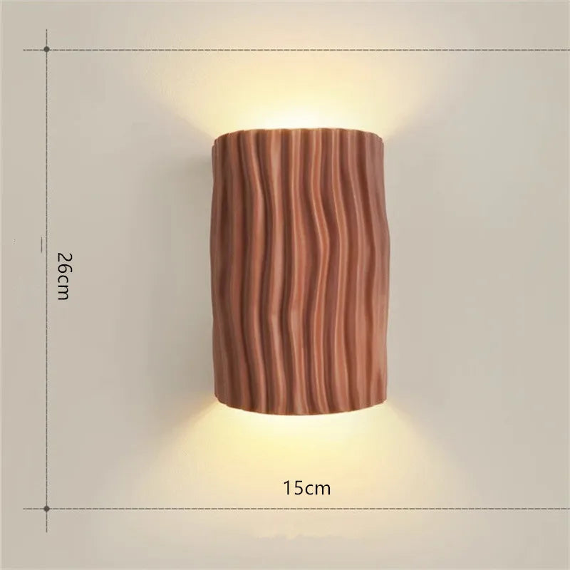 lampe murale moderne led texturée blanc vert orange gris chambre salon étude entree