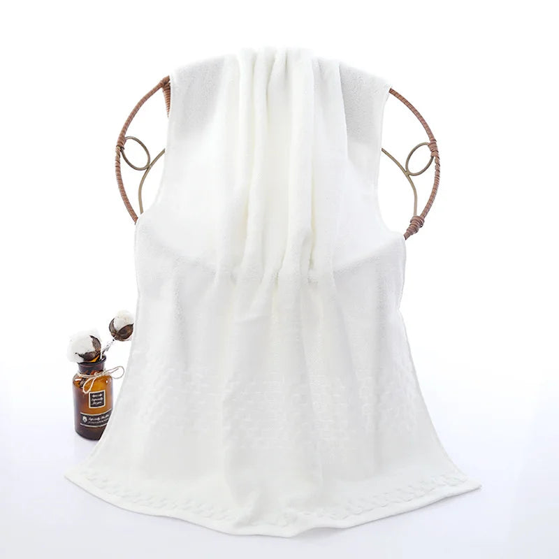 grande serviette bain coton épais absorbante séchage rapide texture tissée salle bain