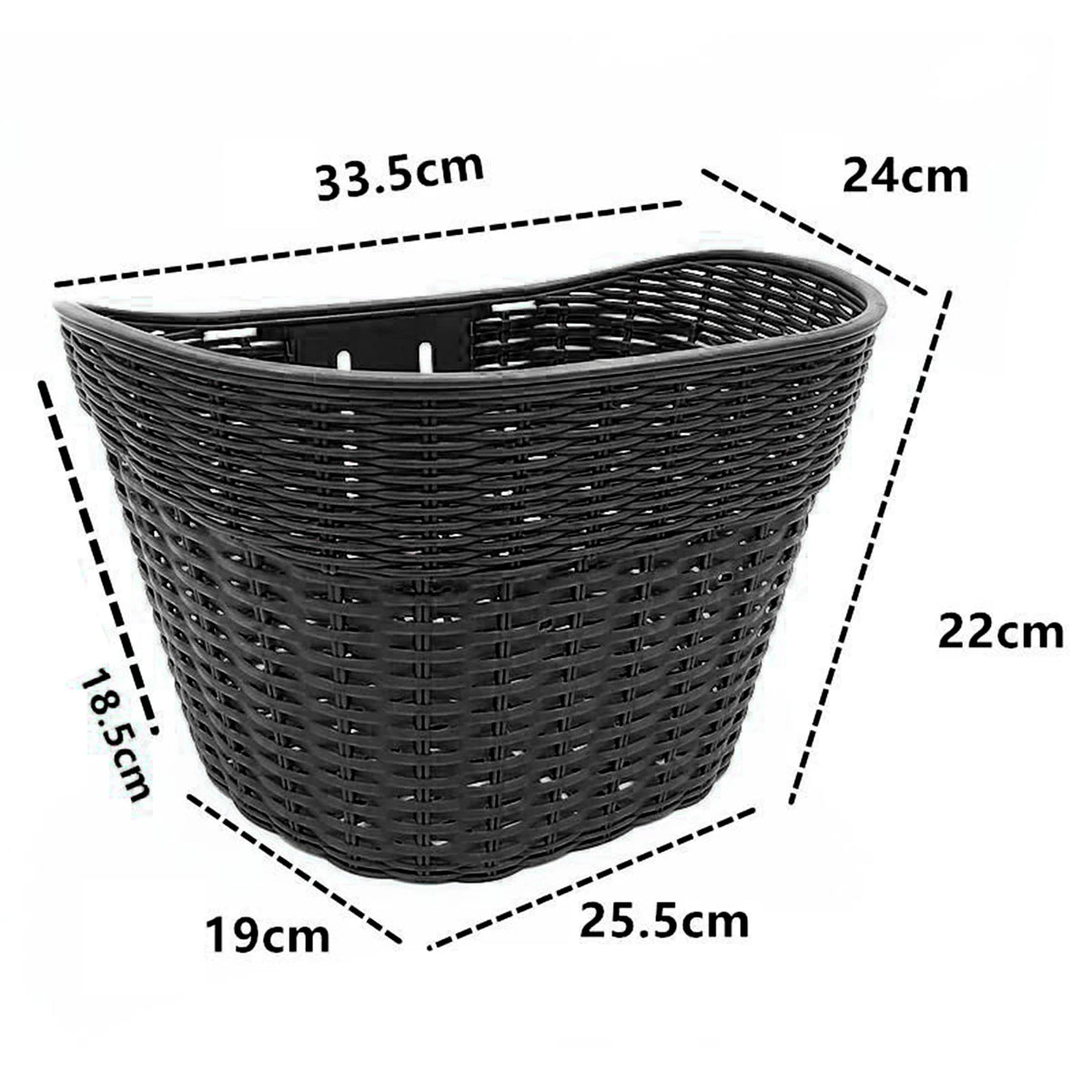 panier avant vélo tressé brun clair orange rustique vintage étanche facile détachable adultes