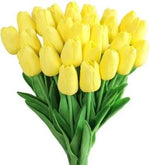 bouquet tulipes artificielles multicolores moderne vase transparent mariage décoration intérieure
