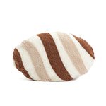 housse coussin beige marron motif rayé texture douce moderne opacité jacquard polyester décoration canapé