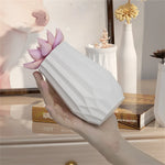 moule silicone géométrique moderne vase blanc minimaliste 100ml 250ml 500ml 50ml