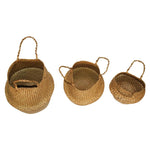 panier tissé fleurs naturel rouge vert orange motifs géométriques rustique.storage ecofriendly