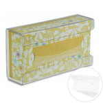 boîte rangement transparente moderne porte mouchoirs boîte organiser rectangle adhésif fixations minimaliste