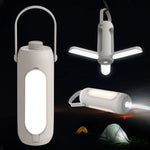 lampe camping rechargeable led blanc noir annuaire suspension camping fishing travel interrupteur usb