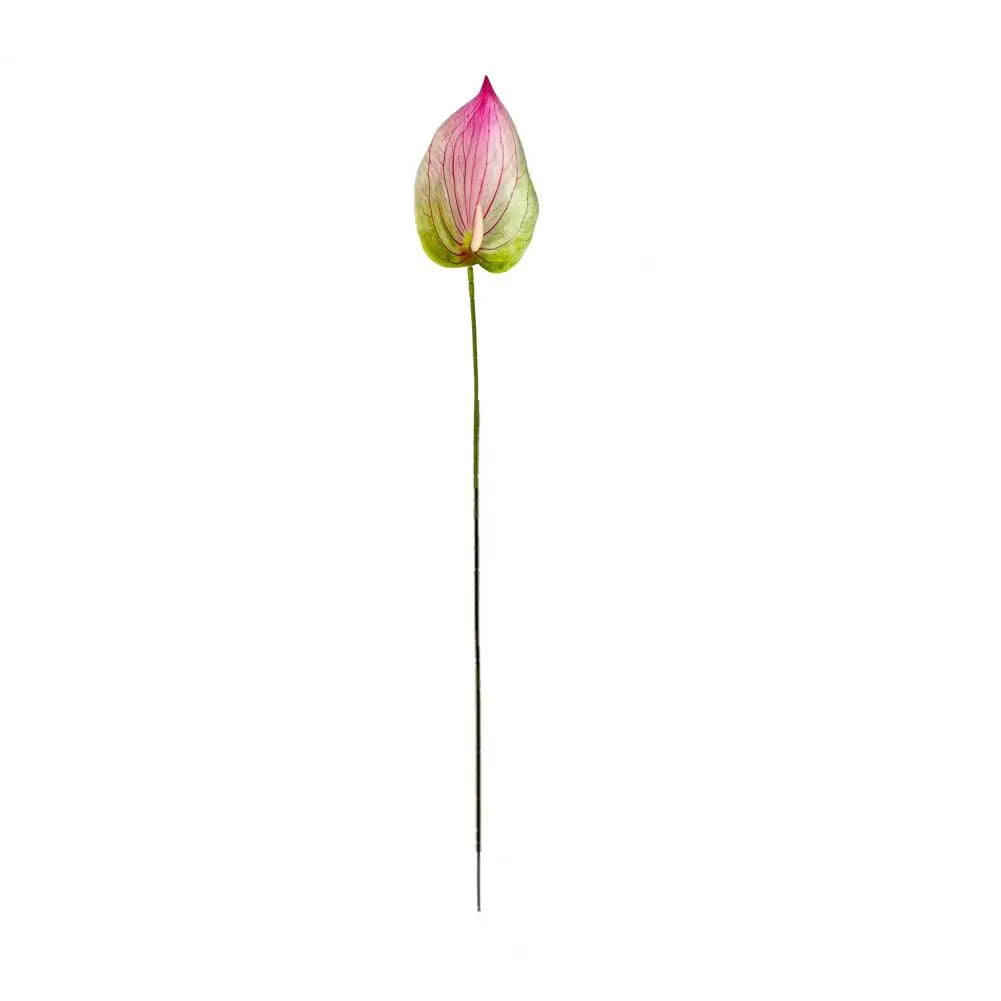 fleurs artificielles anthurium rouge blanc vert violet tiges flexibles décoration maison mariage anniversaire