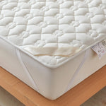 lit queen quilté gris clair moderne confortable 180x200cm lavable machine
