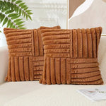 housses coussin polyester rayées blanc modernes adhésives occasionnelle décoration maison