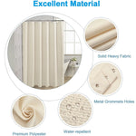 rideau douche waffle moderne minimaliste beige vert gris blanc 12 métalliques opacité variable