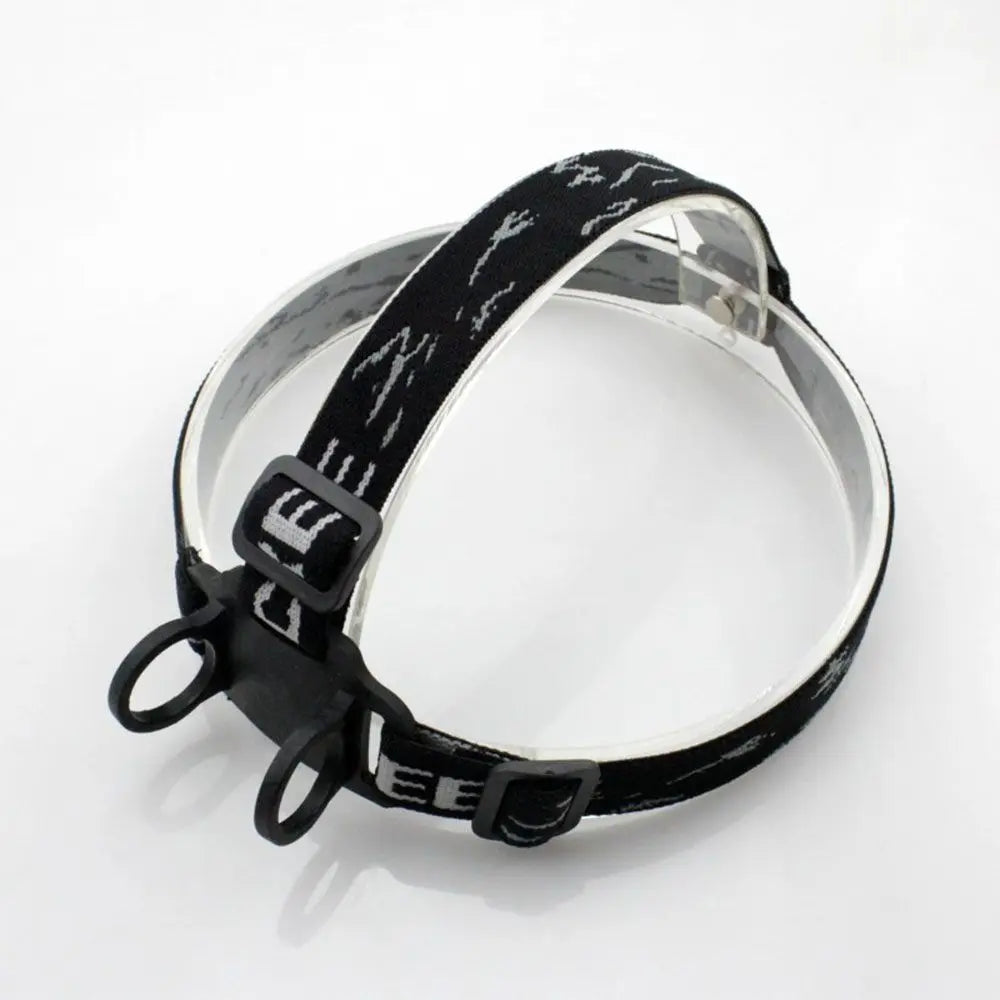 bandeau lampe frontale sportif motif floral headlight noir vert olive adjustable elastic band