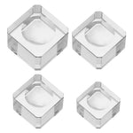 supports présentation boule cristal transparent facets moderne décoration maison ornement