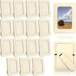 cadres photo bois rustique diy classiques multicolores motifs floraux star support pliablearrière