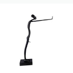 sculpture abstraite moderne noir art africain personnage stylisé décoration intérieure industriel figure texturéeDecorationBureau