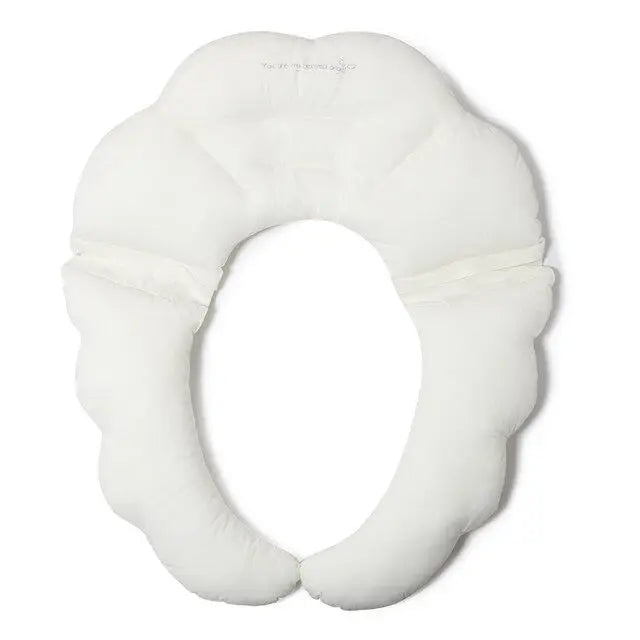 oreiller bébé blanc uni forme confortable sommeil latéral cou tête couverture nocturne enfant fourrager