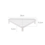 support cuisine noir moderne grille maille régulière pieds