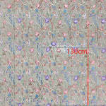 tissu brodé floral semi transparent polyester multi couleurs occasion quotidien tulle 3d embossé trame