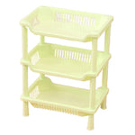 étagère modulaire salle bain niveaux rangement moderne réutilisable plastique sans BPA rose bleu vert