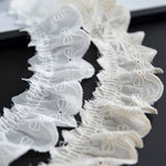 ruban dentelle coton blanc nœuds décoratifs mariage décoration robe classique